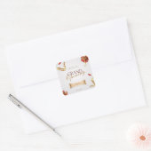 🎁 1. Bloemige bloei-cadeaustickers Vierkante Sticker (Envelop)