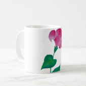 1. "Blossom Brew: Flower Print Coffee Cup" 2. " Koffiemok (Voorkant links)