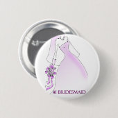 #1 Bridesmaid Button (Voorkant /achterkant)