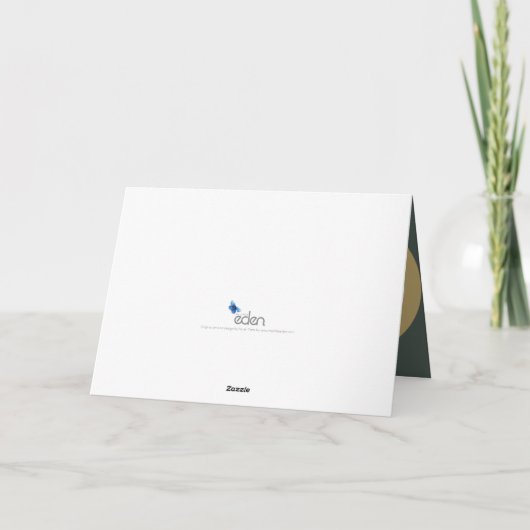 1 bruiloft verjaart peridot en foto kaart (Achterkant)