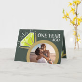 1 bruiloft verjaart peridot en foto kaart (Gele Bloem)