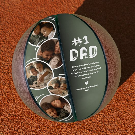 #1 Cadeau met foto van vader Basketbal