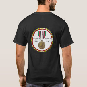 1 CAMPAGNE STAR AFGHANISTAN WAR VETERAN T-SHIRT