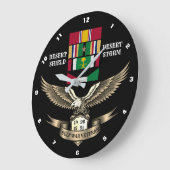 1 CAMPAGNE STAR GULF WAR VETERANS GROTE KLOK (Hoek)