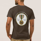 1 CAMPAIGN STAR Desert Storm Marine SEMPER Fi T-shirt (Achterkant)