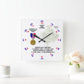 1 CAMPAIGN STAR KOSOVO WAR VETERAN VIERKANTE KLOK (Huis)