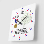 1 CAMPAIGN STAR KOSOVO WAR VETERAN VIERKANTE KLOK (Hoek)