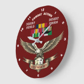 1 CAMPAIGN STAR PERSIAN GULF WAR VETERAN GROTE KLOK (Hoek)