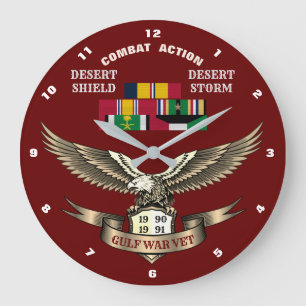 1 CAMPAIGN STAR PERSIAN GULF WAR VETERAN GROTE KLOK