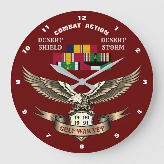 1 CAMPAIGN STAR PERSIAN GULF WAR VETERAN GROTE KLOK (Voorkant)