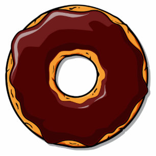 1 Cartoon Chocolade Donut Design Fotobeeldje Magneet