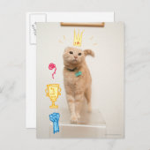 #1 Cat Briefkaart (Voorkant / Achterkant)