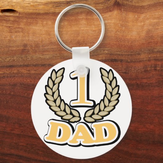 #1 CHAMPION Dad sleutelhanger (Voorkant)