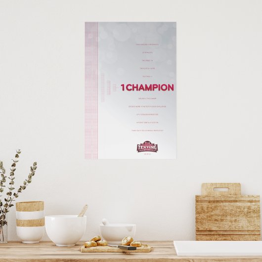1 Champion Poster (Keuken)