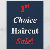 1. Choice Haircut Sale Posters Promotional Flyer (Achterkant)