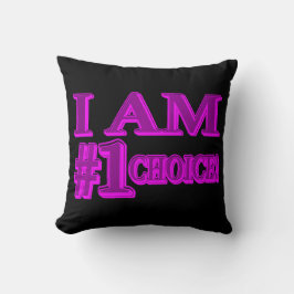"#1 CHOICE" Kute Expression Design. Bestel nu Kussen