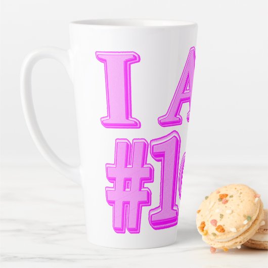 "#1 CHOICE" Kute Expression Design. Bestel nu Latte Mok (In situ)