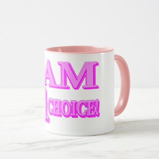 "#1 CHOICE" Kute Expression Design. Bestel nu Mok (Voorkant rechts)