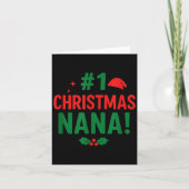 #1 Christmas Nana  Kaart (Voorkant)
