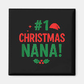 #1 Christmas Nana  Magneet (Voorkant)