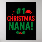 #1 Christmas Nana  Poster (Voorkant)