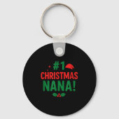 #1 Christmas Nana  Sleutelhanger (Voorkant)