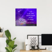 1 Chronicles 16:11 Kijk naar de Heer Poster (Thuiskantoor)