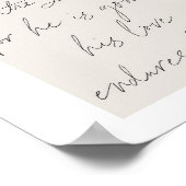 1 Chronicles 16:34 Manuscript beige Arch Poster (Hoek)