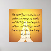 1 Chronicles 4:10 Canvas Afdruk (Voorkant)