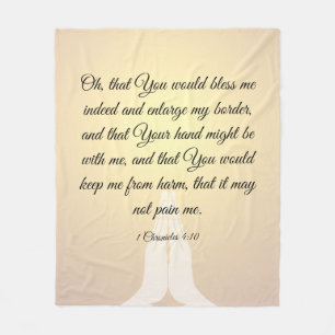 1 Chronicles 4:10 Fleece Deken