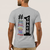 #1 Coach-Shirt T-shirt (Achterkant)