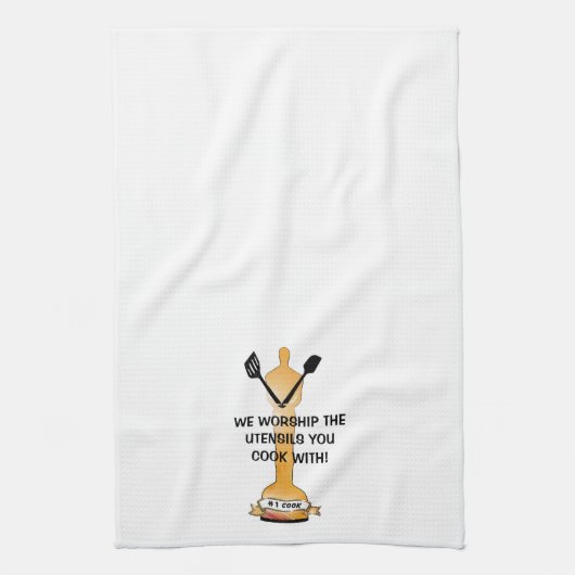 "#1 Cook - Wij zijn de gereedschap waarmee u hebt  Theedoek (Verticaal)