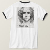 1. "Cool Boy: stijl met houding" T-shirt (Design achterkant)