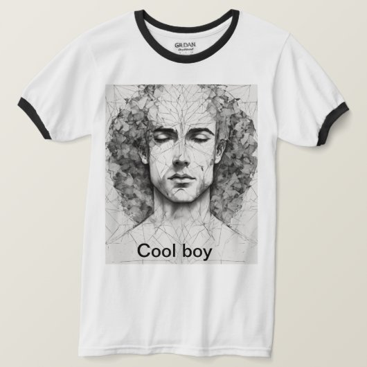 1. "Cool Boy: stijl met houding" T-shirt (Design voorkant)