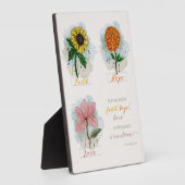 1 cor 13:13 De grootste is liefdesbordje Fotoplaat (Zijkant)