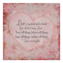 1 cor 13 - Liefde is een soort patiënt Poster