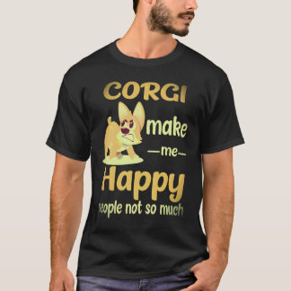 1 Corgi maakt me gelukkig Mensen niet zo veel Corg T-shirt