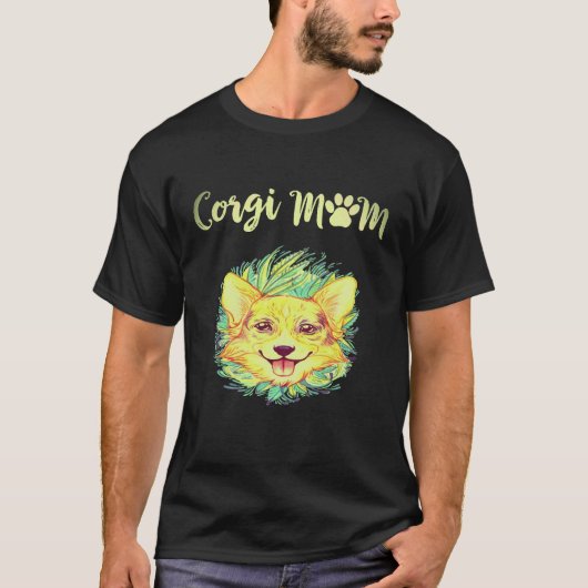 1 Corgi Moeder Corgi T-shirt (Voorkant)