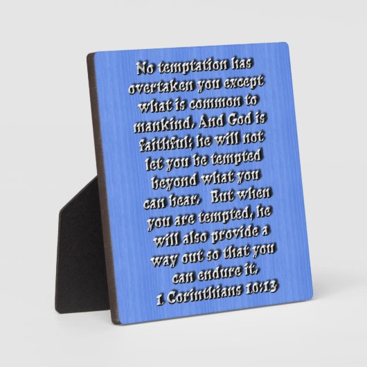 1 Corinthians 10:13 Fotoplaat (Voorkant)