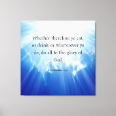 1 Corinthians 10:31 Canvas Afdruk (Voorkant)