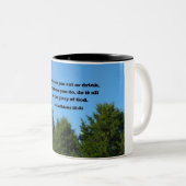 1 Corinthians 10:31 Dus of je eet of drink... Tweekleurige Koffiemok (Voorkant rechts)