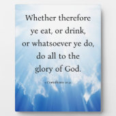 1 Corinthians 10:31 Fotoplaat (Voorkant)