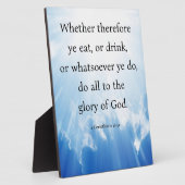 1 Corinthians 10:31 Fotoplaat (Zijkant)