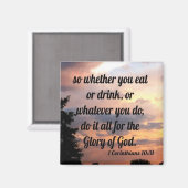 1 Corinthians 10:31 Magneet (Voorkant / Achterkant)