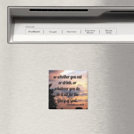 1 Corinthians 10:31 Magneet (Insitu (Vaatwasser))