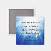 1 Corinthians 10:31 Magneet (Voorkant / Achterkant)