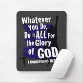1 Corinthians 10:31 Mousepad Muismat (Met muis)