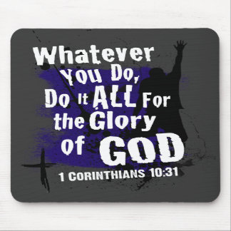1 Corinthians 10:31 Mousepad Muismat