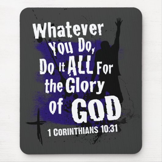 1 Corinthians 10:31 Mousepad Muismat (Voorkant)