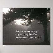 1 Corinthians 13:12 Poster (Voorkant)